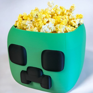  Minecraft Creeper Popcorn Vödör / Snack Tál - otthon & életmód - konyhafelszerelés, tálalás - tálalás - kínálótál - Meska.hu