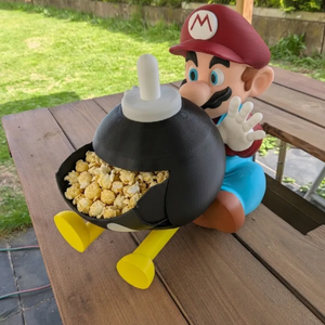Super Mario és Bob-omb 30cm Popcorn Vödör / Nassolótál, Otthon & Életmód, Konyhafelszerelés, tálalás, Tálalás, Kínálótál, , MESKA