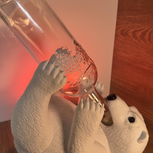 Jegesmedve bortartó, Otthon & Életmód, Konyhafelszerelés, tálalás, Tálalás, Bortartó, Újrahasznosított alapanyagból készült termékek, MESKA