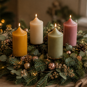 Adventi sima szilikon gyertyaöntő forma � henger gyertya készítéséhez - kellékek & szerszámok - vegyes alapanyag - szilikon öntőforma - Meska.hu