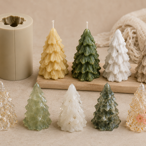 Díszes kis fenyő szilikon forma - kellékek & szerszámok - vegyes alapanyag - szilikon öntőforma - Meska.hu