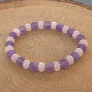 Tudatosság és szeretet programozott kristálykarkötő /t2, Ékszer, Karkötő, Ásványkarkötő, Ékszerkészítés, MESKA