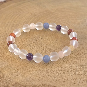 8 csakra harmonizáló programozott kristálykarkötő /8cs20, Ékszer, Karkötő, Ásványkarkötő, Ékszerkészítés, MESKA