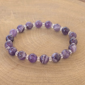 Tudatosság programozott kristálykarkötő /t4, Ékszer, Karkötő, Ásványkarkötő, Ékszerkészítés, MESKA