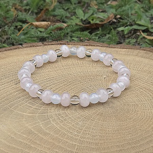 Belső béke és Szeretet programozott kristálykarkötő /bb5, Ékszer, Karkötő, Ásványkarkötő, Ékszerkészítés, MESKA