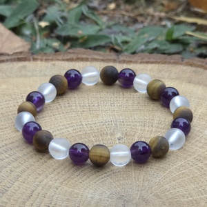 Iskolai harmonizáló programozott kristálykarkötő /i5, Ékszer, Karkötő, Ásványkarkötő, Ékszerkészítés, MESKA