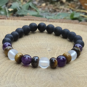 Iskolai harmonizáló programozott kristálykarkötő /i2, Ékszer, Karkötő, Ásványkarkötő, Ékszerkészítés, MESKA