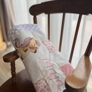 Baba és Gyermek plüss takaró (unikornisokkal) - otthon & életmód - babaszoba, gyerekszoba - Meska.hu