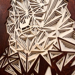 3D medve falikép fából - otthon & életmód - dekoráció - kép & falikép - 3d képek - Meska.hu
