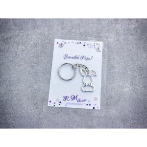 Szeretlek Papa stílusos nyuszi medálos kulcstartó, Táska & Tok, Kulcstartó & Táskadísz, Kulcstartó, , MESKA