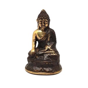 Réz figura Buddha óarany 7x4,5cm, Otthon & Életmód, Dekoráció, Spiritualitás, , MESKA