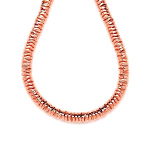 Hematit szin rose gold hullám korong 6x1,5mm, Kellékek & szerszámok, Ásvány alapanyag, Ásványfüzér, , MESKA