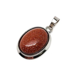 Ovális medál fém Goldstone vörös 1,5x2cm, Ékszer, Nyaklánc, Medál, , MESKA
