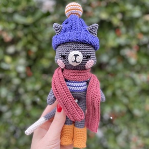 Lenny, a macska, Játék & Sport, Plüssállat & Játékfigura, Cica, Horgolás, MESKA