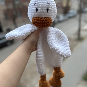 Kacsás szundipajti, Baba - mama, Baba játékok, Szundikendő, alvóka, Horgolás, Hímzés, MESKA