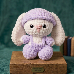 �� Kézzel horgolt lila nyuszi � puha amigurumi plüss, Egyedi ajándék - játék & sport - plüssállat & játékfigura - nyuszi - Meska.hu