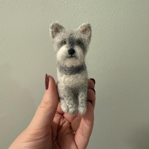 Egyedi nemezelt kutya / macska miniatűr � személyre szabott ajándék - művészet - textilkép - nemezelt - Meska.hu