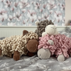 Pufi bárány  - játék & sport - plüssállat & játékfigura - plüss bárány - Meska.hu