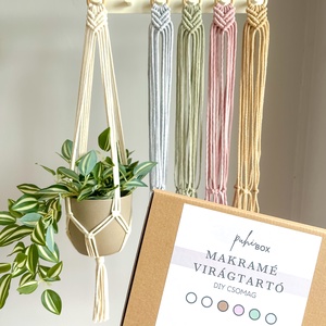 puhiBox makramé virágtartó készítő DIY csomag - Meska.hu