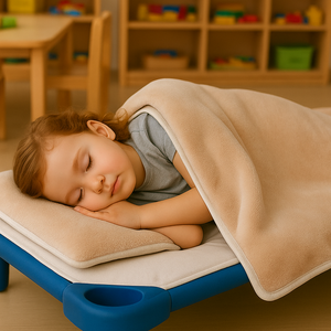 Meleg takaró óvodába királykék - otthon & életmód - babaszoba, gyerekszoba - babatakaró, gyerek pléd - Meska.hu