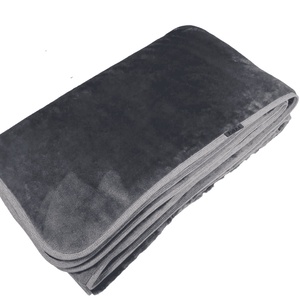 Vastag meleg dupla rétegű flanel Fleece szürke takaró  - otthon & életmód - lakástextil - felnőtt takaró, pléd - Meska.hu