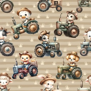 Traktoros Dupla Gyerektakaró szett  - játék & sport - ovis felszerelés - ovis ágynemű - Meska.hu