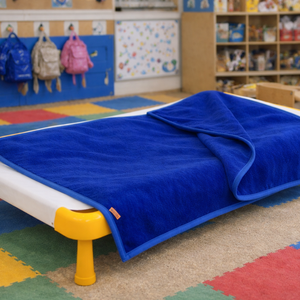Meleg takaró óvodába királykék - baba - mama - baba ágynemű - babatakaró, gyerek pléd - Meska.hu