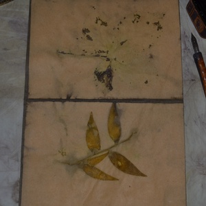 Eco print technikával készült borítékok  - otthon & életmód - papír, írószer - Meska.hu