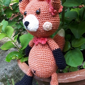 róka amigurumi technikával - Meska.hu