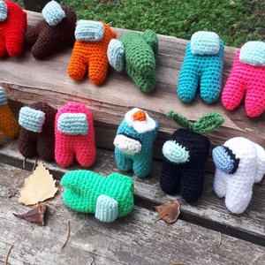 Among us amigurumi technikával - Meska.hu