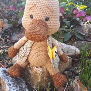 Kacsacsőrű emlős amigurumi technikával - Meska.hu