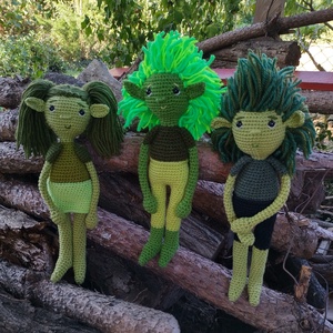 Füttyös Vilkó és Lile amigurumi figura Berg Judit: Lengemesék C. meséjéből.. - Meska.hu