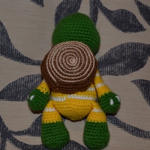 Kis teknős amigurumi technikával - játék & sport - plüssállat & játékfigura - béka - Meska.hu