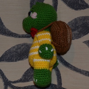 Kis teknős amigurumi technikával - játék & sport - plüssállat & játékfigura - béka - Meska.hu