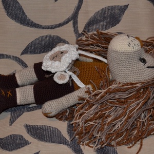 Oroszlán amigurumi technikával - játék & sport - plüssállat & játékfigura - más figura - Meska.hu