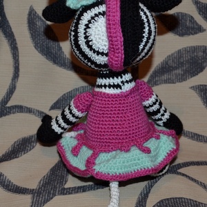 Steampunk stílusú zebra amigurumi technikával - játék & sport - plüssállat & játékfigura - más figura - Meska.hu