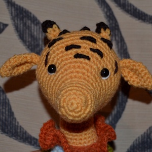 Zsiráf amigurumi technikával - játék & sport - plüssállat & játékfigura - más figura - Meska.hu