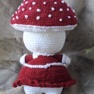  Gomba lány amigurumi technikával - játék & sport - plüssállat & játékfigura - plüss mesefigurák - Meska.hu