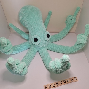 Fucktopus horgolt polip  - játék & sport - plüssállat & játékfigura - más figura - Meska.hu