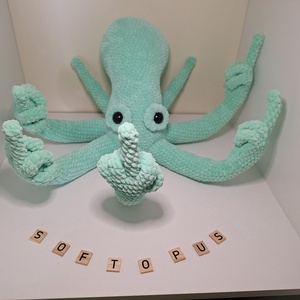 Fucktopus horgolt polip  - játék & sport - plüssállat & játékfigura - más figura - Meska.hu