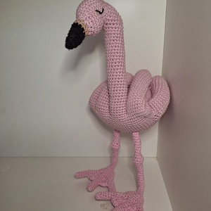 Fuckmingó horgolt flamingó, Játék & Sport, Plüssállat & Játékfigura, Más figura, Horgolás, MESKA