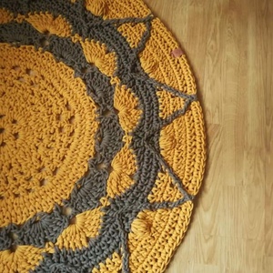 Horgolt mandala szőnyeg - Meska.hu