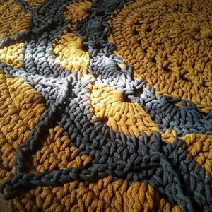 Horgolt mandala szőnyeg - otthon & életmód - lakástextil - szőnyeg - horgolt szőnyeg - Meska.hu