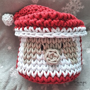 Mikulás kosár - karácsony - mikulás - mikulás beltéri dekoráció - Meska.hu Mikulás kosár - karácsony - mikulás - mikulás beltéri dekoráció - Meska.hu