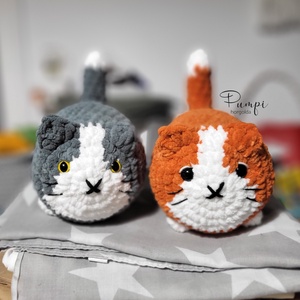 Puffi macska, Játék & Sport, Plüssállat & Játékfigura, Cica, Horgolás, MESKA