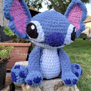 Horgolt Stitch - játék & sport - plüssállat & játékfigura - plüss mesefigurák - Meska.hu