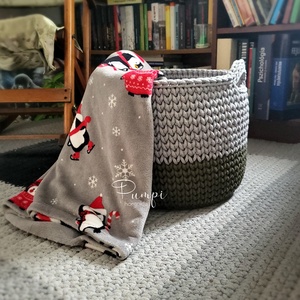 Óriás horgolt kosár - otthon & életmód - tárolás & rendszerezés - tárolókosár - Meska.hu