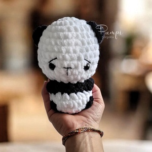 Horgolt Panda, Játék & Sport, Plüssállat & Játékfigura, Plüss mesefigurák, Horgolás, MESKA