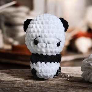 Horgolt Panda - játék & sport - plüssállat & játékfigura - plüss mesefigurák - Meska.hu