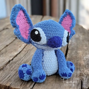 Horgolt Stitch - játék & sport - plüssállat & játékfigura - plüss mesefigurák - Meska.hu